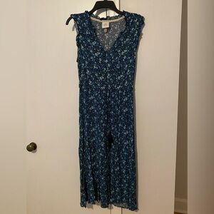 Knox Rose Navy Floral Midi Dress